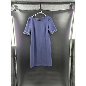 Karl Lagerfeld Blue Navy Knit Dress.